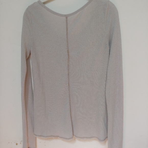 Free People grey long sleeve shirt, M - Picture 3 of 4